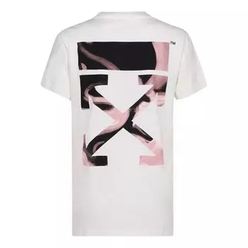 Футболка ss21 back arrow cotton short sleeve white Off-White, белый
