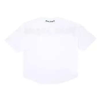 Футболка ss21 classic logo over tee 'white black' Palm Angels, белый
