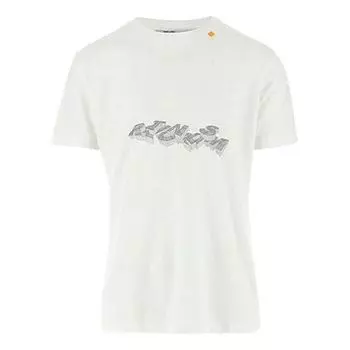 Футболка ss21 logo printing round neck short sleeve ordinary version white Off-White, белый