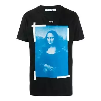 Футболка ss21 pattern printing round neck short sleeve black Off-White, черный