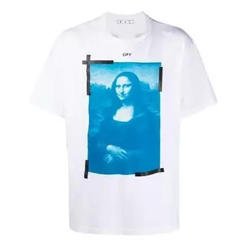 Футболка ss21 printing round neck short sleeve white Off-White, белый