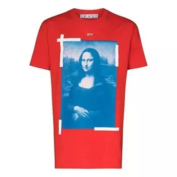 Футболка ss21 printing short sleeve version red Off-White, красный