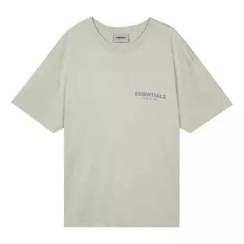 Футболка ss21 t-shirt concrete green Fear Of God Essentials, зеленый