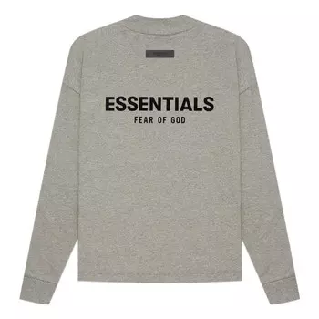 Футболка ss22 long sleeve t-shirt 'dark oatmeal' fog-ss22-609 Fear Of God Essentials, мультиколор