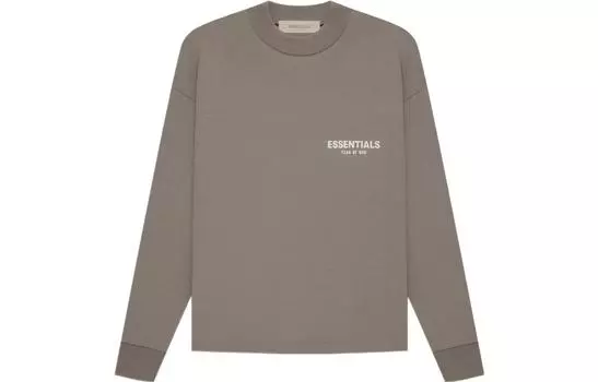 Футболка SS22 унисекс серо-коричневого цвета Fear Of God Essentials, коричневый