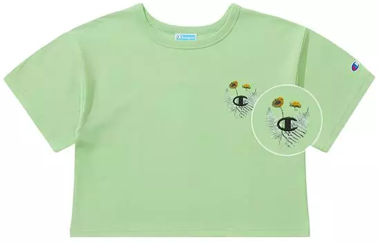 Футболка SS22, версия для США, женская Champion, светло-зеленый