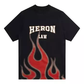 Футболка ss23 heron law flames t-shirt 'black' Heron Preston, черный