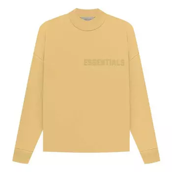 Футболка ss23 long sleeve logo tee 'light tuscan' Fear Of God Essentials, желтый