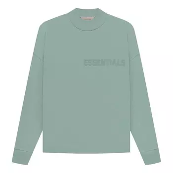 Футболка ss23 long sleeve logo tee 'sycamore' Fear Of God Essentials, синий