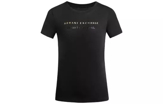 Футболка SS23 женская ARMANI EXCHANGE, черный
