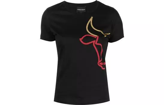 Футболка SS23 женская EMPORIO ARMANI, черный