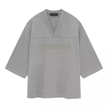 Футболка ss24 football t-shirt 'dark heather oatmeal' Fear Of God Essentials, коричневый