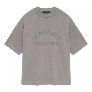 Футболка ss24 heavy t-shirt 'heather grey' Fear Of God Essentials, серый