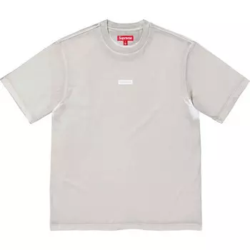 Футболка ss24 week18 overprint small box s Supreme, серый