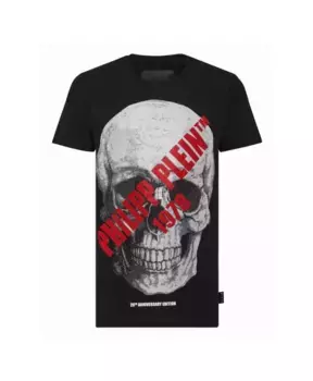 Футболка сс 16 с черепом Philipp Plein, черный