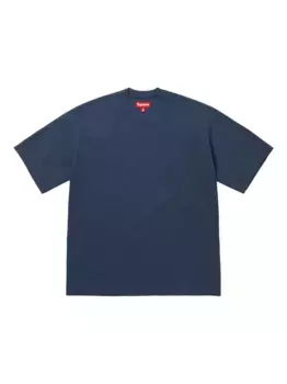 Футболка SS 25 Navy вязки интарсия Supreme, синий