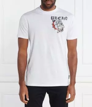 Футболка ss бульдоги Regular fit Philipp Plein, белый