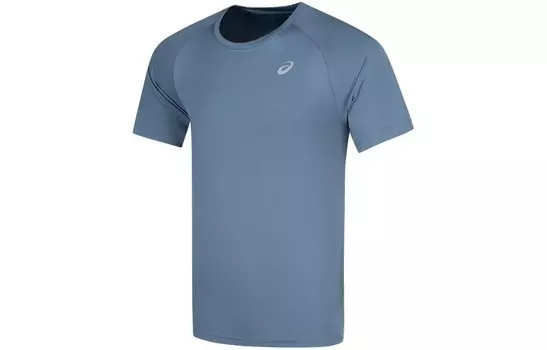 Футболка SS мужская серая/синяя Asics, серый/синий