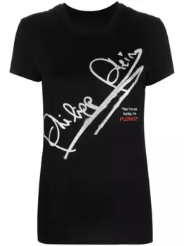 Футболка SS Signature Philipp Plein, черный