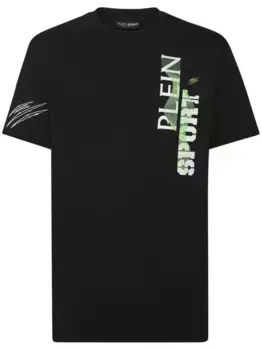 Футболка SS Wave с логотипом Plein Sport, черный