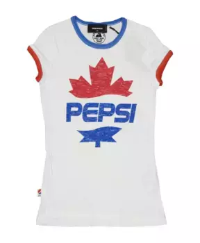 Футболка SSS22 с принтом пепси Dsquared2, белый