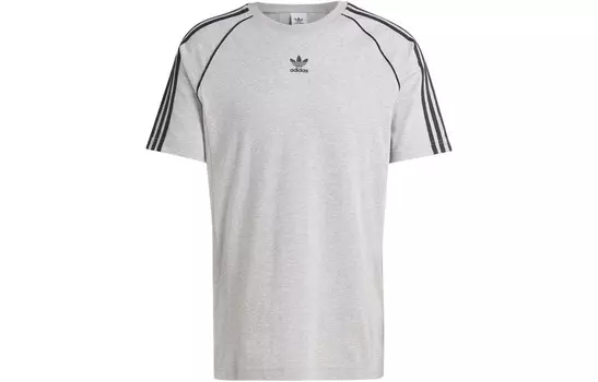 Футболка SST мужская, средняя, серо-меланжевая Adidas Originals, серый
