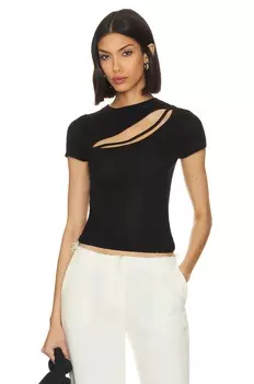 Футболка St. Agni Cut Out Knit, черный