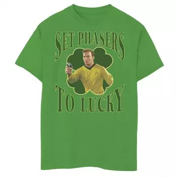 Футболка St. Patty's Lucky с рисунком Star Trek Next Generation для мальчиков 8–20 лет Licensed Character