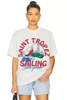 Футболка St. tropez sailing tee Stay Cool, cream