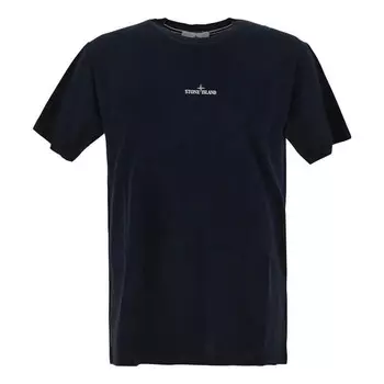 Футболка stamp back logo t-shirt 'navy blue' Stone Island, синий