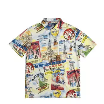 Футболка Standard Fit Printed Jersey Polo Shirt Polo Ralph Lauren, цвет city of lights poster