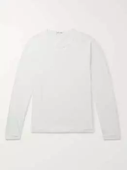 Футболка Standard Slub из хлопкового джерси ALEX MILL, белый