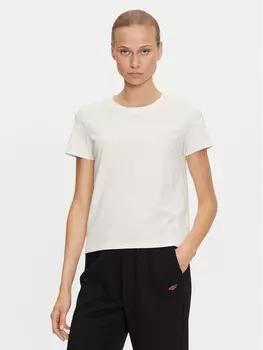 Футболка стандартного кроя 4F, экрю