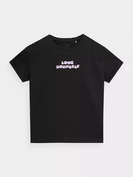 Футболка стандартного кроя 4F, черный