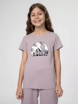 Футболка стандартного кроя 4F, фиолетовый