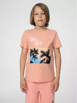 Футболка стандартного кроя 4F, розовый