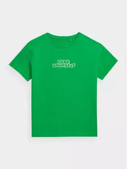 Футболка стандартного кроя 4F, зеленый