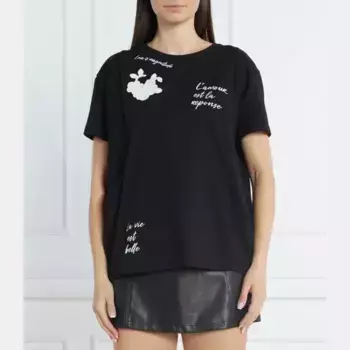 Футболка стандартного кроя Actitude_Twinset, черный