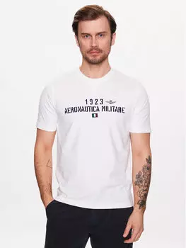 Футболка стандартного кроя Aeronautica Militare, белый