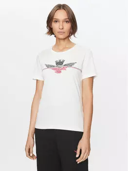 Футболка стандартного кроя Aeronautica Militare, белый