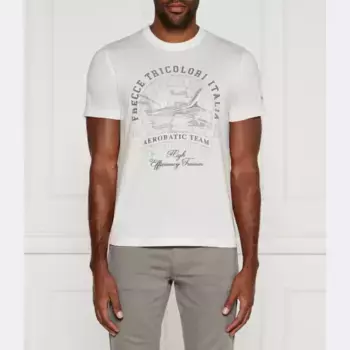 Футболка стандартного кроя Aeronautica Militare, белый
