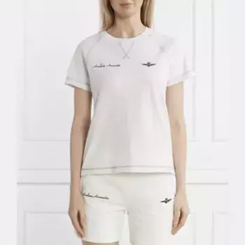 Футболка стандартного кроя Aeronautica Militare, белый