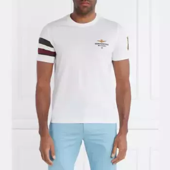 Футболка стандартного кроя Aeronautica Militare, белый