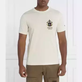 Футболка стандартного кроя Aeronautica Militare, бежевый