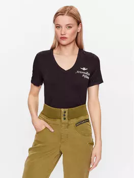 Футболка стандартного кроя Aeronautica Militare, черный