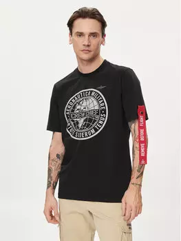 Футболка стандартного кроя Aeronautica Militare, черный