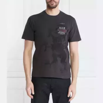 Футболка стандартного кроя Aeronautica Militare, черный