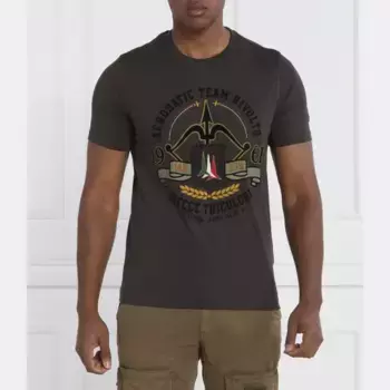 Футболка стандартного кроя Aeronautica Militare, хаки