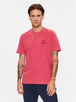 Футболка стандартного кроя Aeronautica Militare, розовый