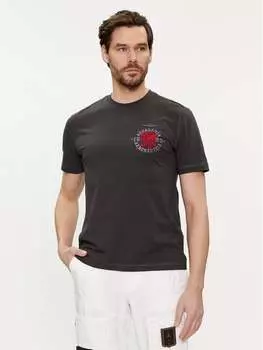 Футболка стандартного кроя Aeronautica Militare, серый